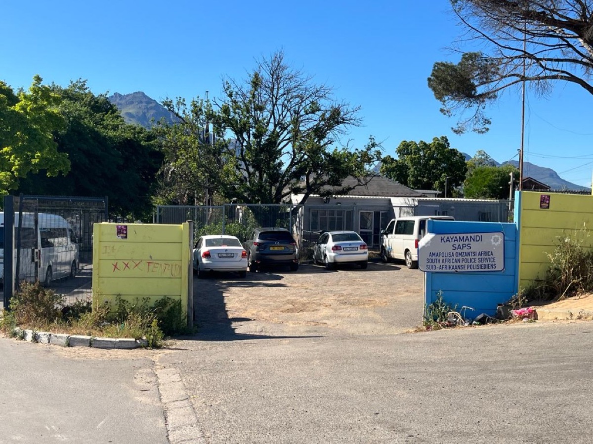 Kayamandi SAPS satellite station entrance.